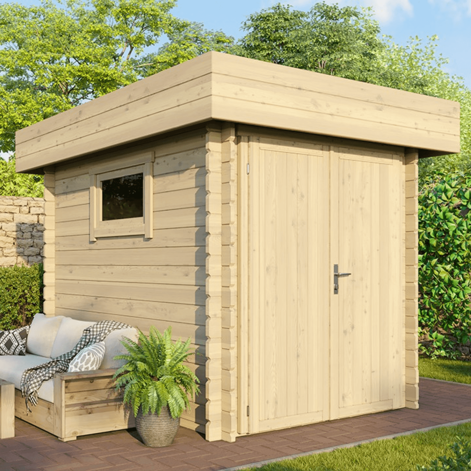 Abri Jardin Bois- 4.7 m2 – Finition Premium – Prix usine – DESTOCKAGE — vue 1